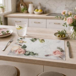 Rosen auf Marmor - Tischset Papier – Bild 2