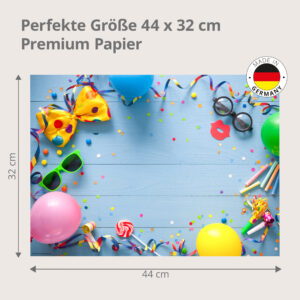 Karneval – Party-Accessoires - Tischset Papier – Bild 3