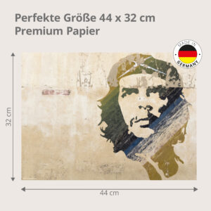 Kubanisches Graffiti auf verwitterter Wand - Tischset Papier – Bild 3