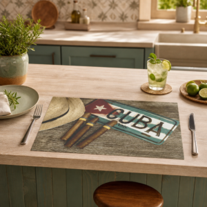 Kubanisches Arrangement mit Zigarren - Tischset Papier – Bild 2