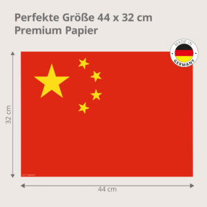 China-Flagge - Tischset Papier – Bild 3