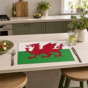 Wales-Flagge - Tischset Papier – Bild 2