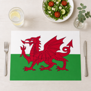Wales-Flagge - Tischset Papier – Bild 1