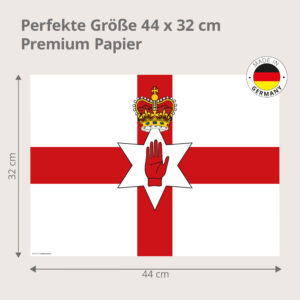 Nordirland-Flagge - Tischset Papier – Bild 3