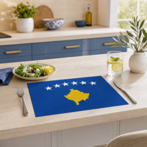 Kosovo-Flagge - Tischset Papier – Bild 2