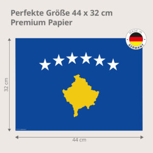Kosovo-Flagge - Tischset Papier – Bild 3