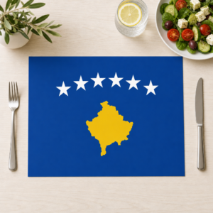 Kosovo-Flagge - Tischset Papier – Bild 1