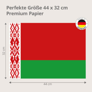 Belarus-Flagge - Tischset Papier – Bild 3