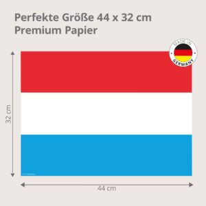 Luxemburg-Flagge - Tischset Papier – Bild 3