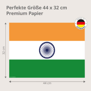 Indien-Flagge - Tischset Papier – Bild 3