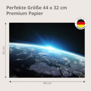 Erde aus dem All - Tischset Papier – Bild 3