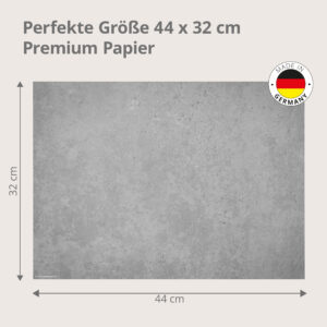 Moderne Betonoptik dunkel - Tischset Papier – Bild 3