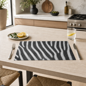 Zebrafell - Tischset Papier – Bild 2
