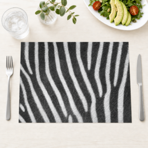 Zebrafell - Tischset Papier – Bild 1