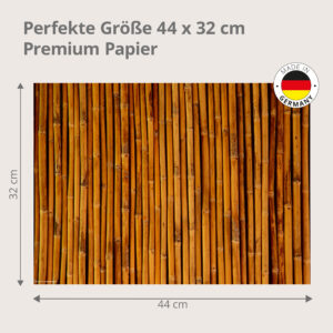 Bambus-Wand - Tischset Papier – Bild 3