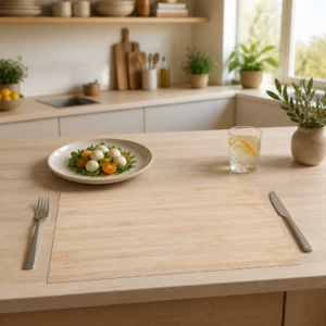 Helle Bambusplanken - Tischset Papier – Bild 2