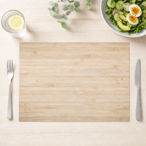 Helle Bambusplanken - Tischset Papier – Bild 1
