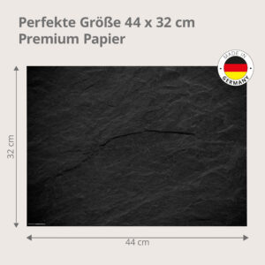 Schiefer – dunkle Steinstruktur - Tischset Papier – Bild 3