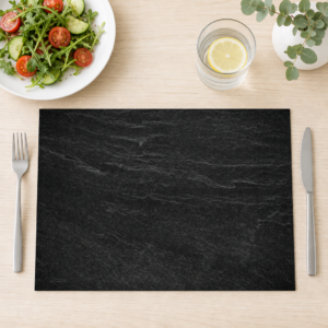 Schieferplatte dunkel - Tischset Papier – Bild 1