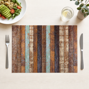 Vintage Holzbretter - Tischset Papier – Bild 1