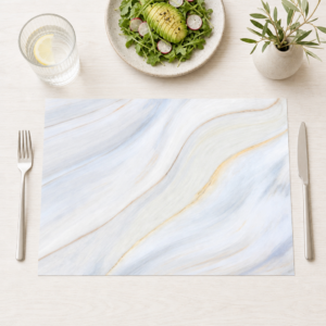 Cremige Marmor - Tischset Papier – Bild 1
