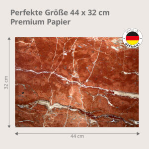 Roter Marmor - Tischset Papier – Bild 3
