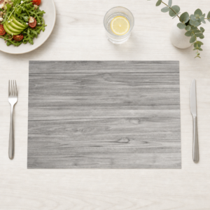 helles graues Holz mit Maserung - Tischset Papier – Bild 1