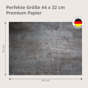 Rostige Stahlplatte - Tischset Papier – Bild 3