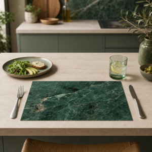 Grüner Marmor – smaragdgrüne - Tischset Papier – Bild 2