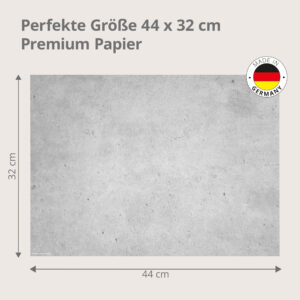 Beton fein – helle Betonoberfläche - Tischset Papier – Bild 3