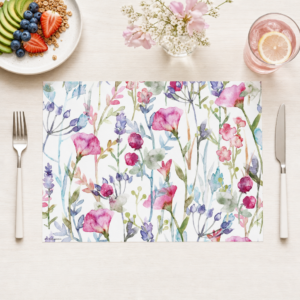 Aquarell-Wildblumen - Tischset Papier – Bild 1