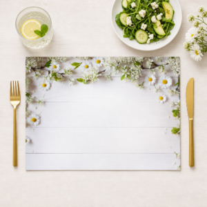 Gänseblümchen & Blüten - Tischset Papier – Bild 1