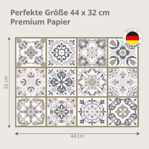 Mediterrane Fliesen - Tischset Papier – Bild 3