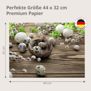 Wachteleier - Tischset Papier – Bild 3