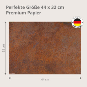 Rost auf Metallblech - Tischset Papier – Bild 3