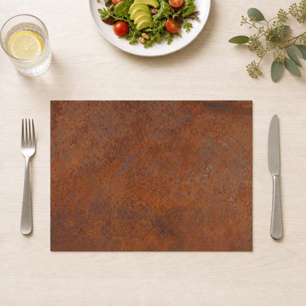 Rost auf Metallblech - Tischset Papier