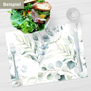 Eukalyptus Wasserfarbe - Tischsets | Platzsets aus Premium-Vinyl 44 x 32 cm - 4 Stück – Bild 4