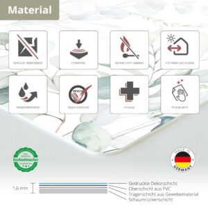Eukalyptus Wasserfarbe - Tischsets | Platzsets aus Premium-Vinyl 44 x 32 cm - 4 Stück – Bild 5