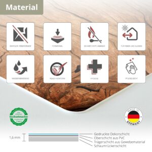 Rustikales Holz für Landhausromantik - Tischsets | Platzsets aus Premium-Vinyl 44 x 32 cm - 4 Stück – Bild 5