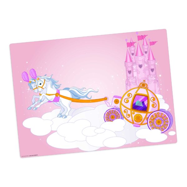 Märchenschloss mit Kutsche| Platzsets aus Premium-Vinyl 44 x 32 cm - 1 Stück