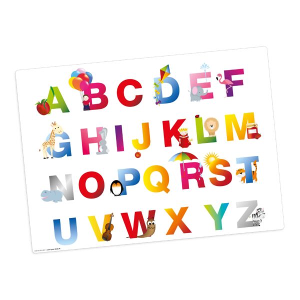 ABC | Platzsets aus Premium-Vinyl 44 x 32 cm - 1 Stück