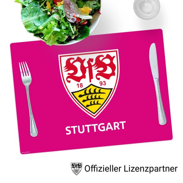 VfB Stuttgart - Wappen - Tischset pink
